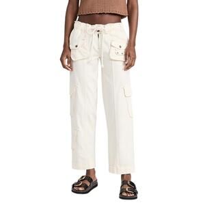 Free People Women's Tahiti Cargo Pants in Ivory Tofu